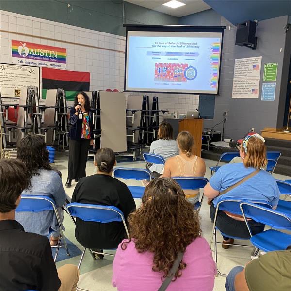 AISD Multilingual Ed (@aisdmultilingue) on Twitter photo <a href="/CaseyCrocs/">Casey Elementary</a> parent information meeting on <a href="/AISDMultilingue/">AISD Multilingual Ed</a> dual language program with Seal of Biliteracy recipient Diego Hernandez: “On my job application, I can write: I’m not just fluent in Spanish, I have a Seal of Biliteracy. I kept my identity with me.” <a href="/CaseyCrocs/">Casey Elementary</a> parent information meeting on <a href="/AISDMultilingue/">AISD Multilingual Ed</a> dual language program with Seal of Biliteracy recipient Diego Hernandez: “On my job application, I can write: I’m not just fluent in Spanish, I have a Seal of Biliteracy. I kept my identity with me.”