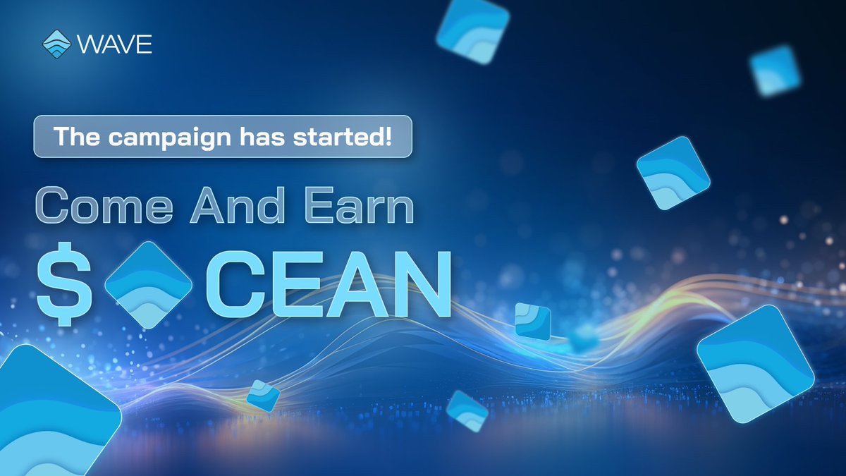 The campaign has started! 🛜 Come and earn $OCEAN right now, you might not want to miss out on this opportunity from us 👀 Don't miss it, we won't let you down, exciting things are coming in the future... Take it now 👉🏻 t.me/waveonsuibot 🌊 #Waveonsui $OCEAN