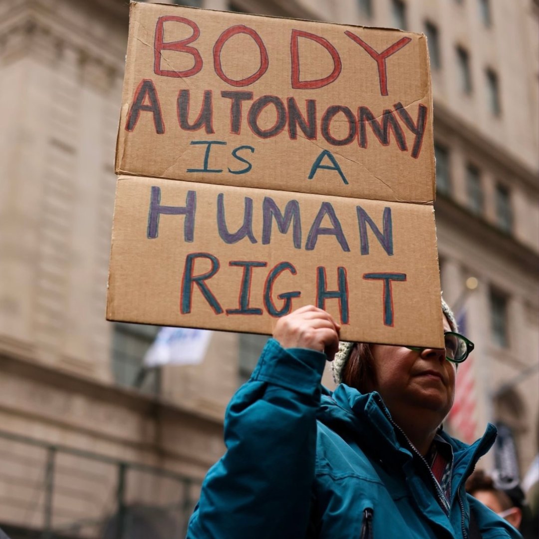 Bodily autonomy is a human right, everyone deserves the ability to make their own reproductive health decisions.
