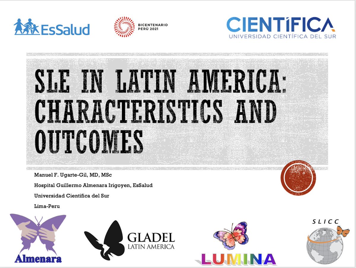 It has been an honor to be invited to the McGill Rheumatology Rounds to talk about 'SLE in Latin America. Characteristics and Outcomes.' We need to keep working on raising the awareness about SLE in our population! #AlmenaraLupusCohort @gladel_latam