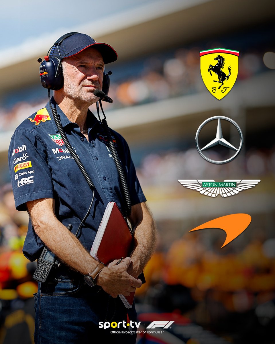 O génio da aerodinâmica está de malas feitas👀 Qual será a próxima casa do Newey? 🔮 #sporttvportugal #f1nasporttv #F1 #AdrianNewey