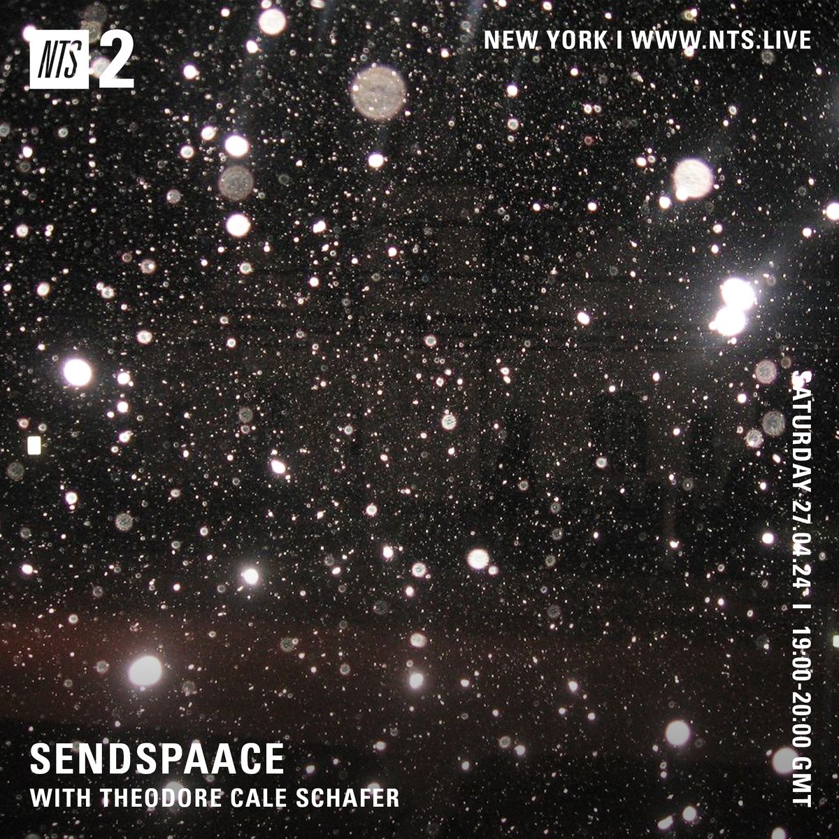Incoming broadcast 27.04.24:

Sendspaace w/ @theocschafer 

19 - 20gmt
<a href="/NTSlive/">NTS Radio</a>

c2