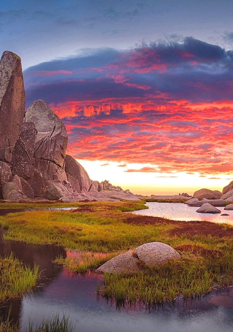 Sunset at Kosciuszko National Park in New South Wales, Australia