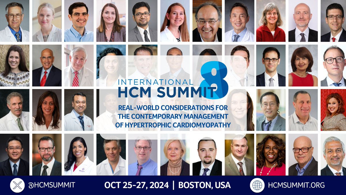 Now just 6 months away! Secure your spot at #HCMSummit8 the definitive global scientific meeting on #hypertrophiccardiomyopathy. Join our 44 esteemed speakers for 3 days (Oct 25-27) in Boston. Seats are limited & going fast. REGISTER: hcmsummit.org. #cardiotwitter #hcm