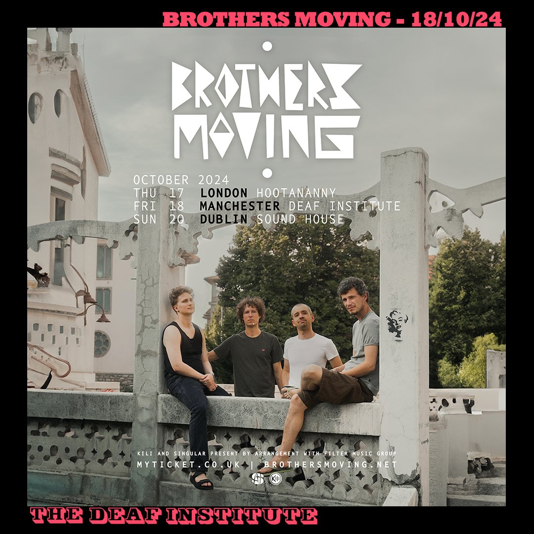 JUST ANNOUNCED Danish band @brothersmoving who are inspired by blues, funk, reggae, folk and early rock and roll will be coming to the music hall on the 18th October. Tickets are on sale Wednesday at 10am