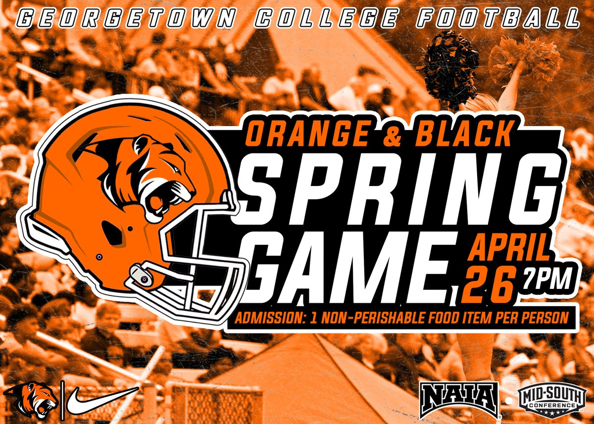 Tonight is the night to pack Toyota Stadium! You saw the schedule yesterday. Now get an advanced look at your 2024 Tigers in the annual Orange &amp; Black Spring Game. Kickoff is at 7pm. Please bring a non-perishable food item to be donated to the Amen House. #TigerPride