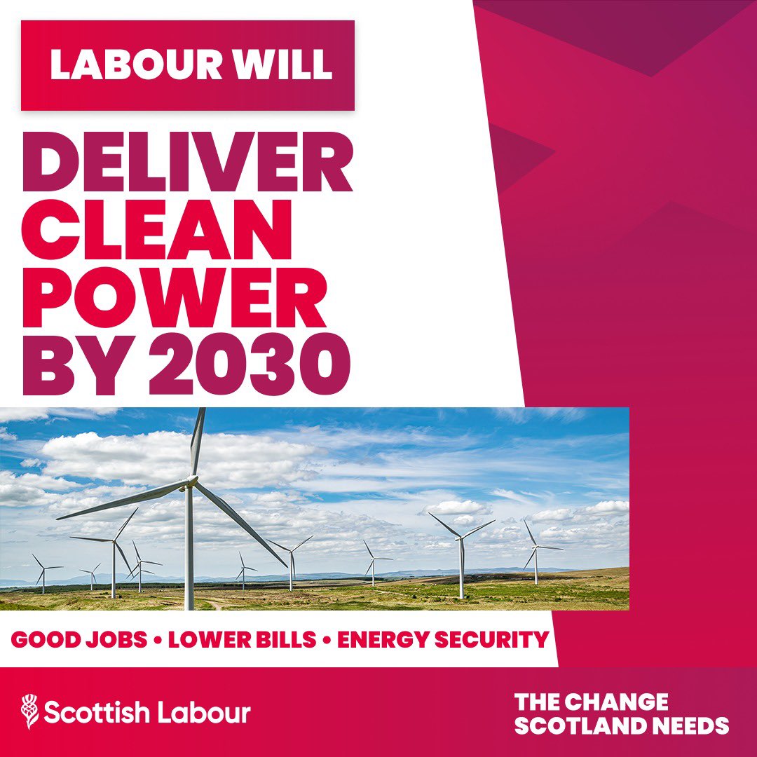 Scottish Labour will deliver clean energy jobs and make Scotland a clean energy superpower.