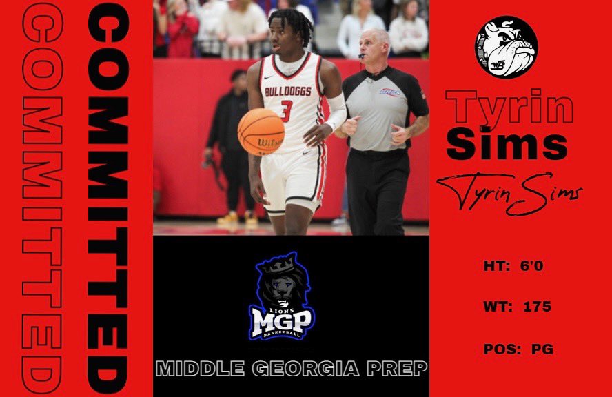 Excited to announce that I am 💯 % committed to Middle Georgia Prep to continue my athletic and academic career.