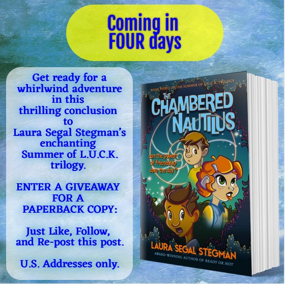 Ready for a book #Giveaway? Win a copy of The Chambered Nautilus, #middlegrade #kidlit coming 4/30! To enter: LIKE FOLLOW  REPOST! US addresses only #writingcommunity #teachers #librarians #educators #writerscommunity #BookTwitter #mglit #amreading #amwriting #authorcommunity