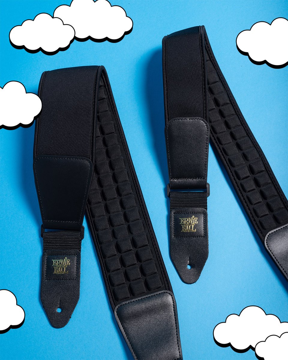 ernieball's tweet photo. Did you know the new Ernie Ball Cloud Comfort strap comes in 2 different sizes? ☁️ Grab yours here: https://t.co/ZMjwuWnuQX https://t.co/glWX0uJCpM