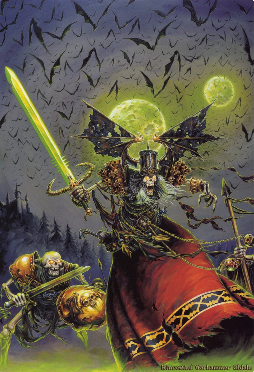 Xell07's tweet photo. "De ilustradores y diseñadores míticos de Games Workshop"
Iba a poner un sólo tuit con cada uno, pero se quedaba corto.
No pretendo hacer una enciclopedia ni mucho menos, sólo quiero homenajearlos y traeros un trocito de mi mundo y mis grandes influencias en el diseño de minis :) https://t.co/7N8666Y1hl