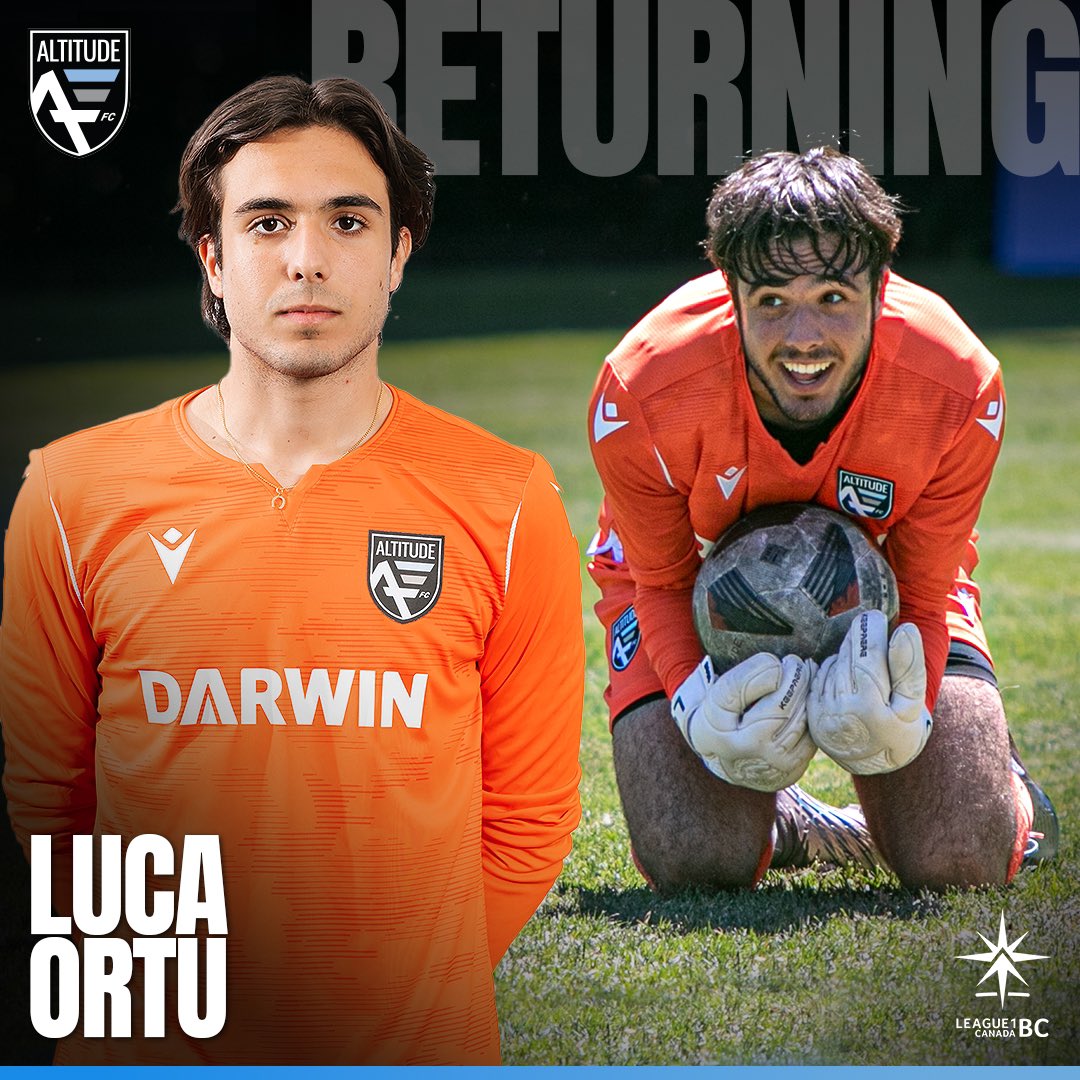 Luca Ortu is back for his 3rd season with Altitude FC in @League1BC . In the offseason, Luca played for PSM Rapallo’s first team in Rapallo, Italy. As a youth, Luca developed with both @FusionfcCSA and @FCFaly . Welcome back Luca!