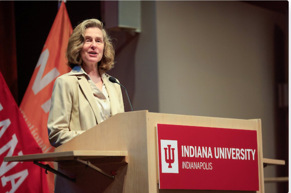 Indiana University President Pamela Whitten says that her mantra is 'Putting Students First.' Let's take a look at how she puts Students first 🧵