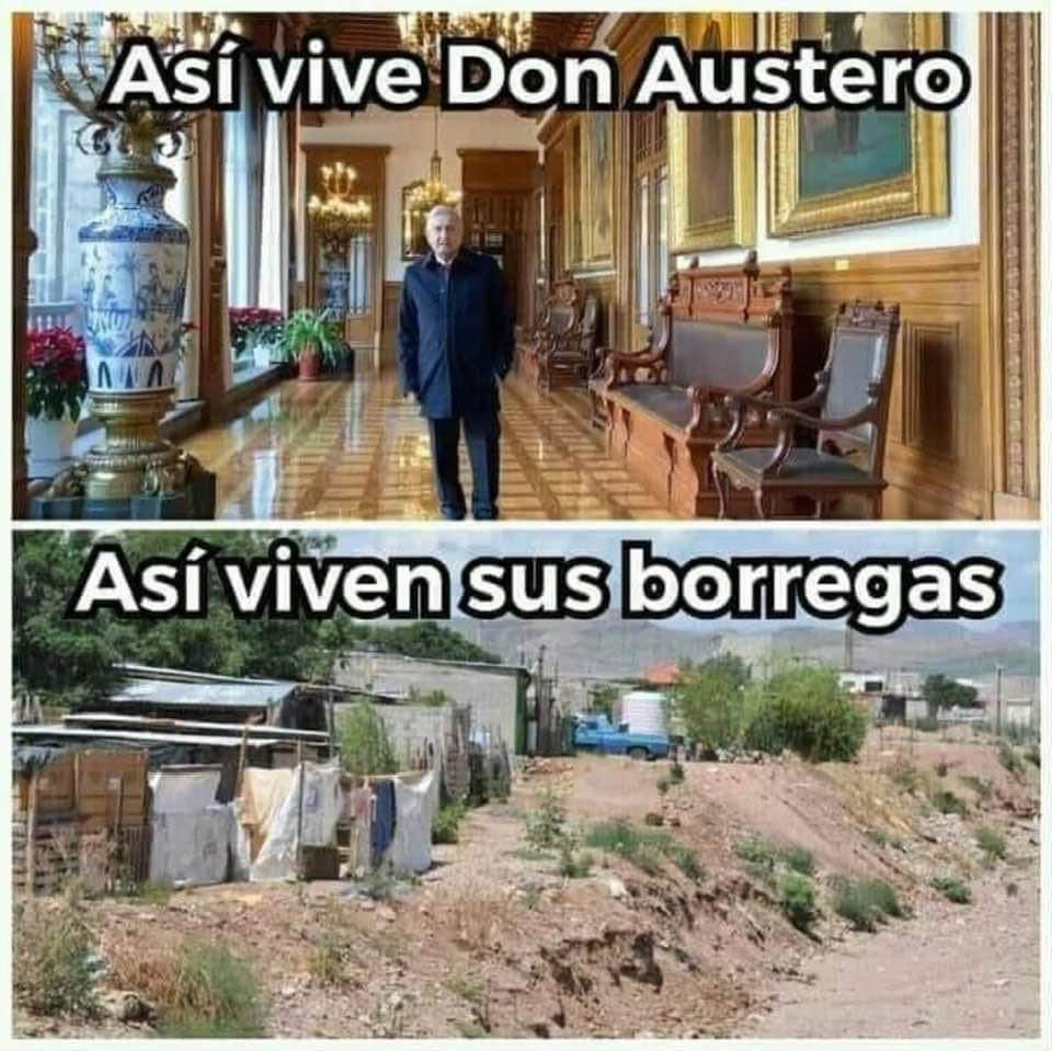 Pero lo defienden a capa y espada 
#Voto2024 #AmloNarcoPresidente45 #Austeridadrepublicana #NiUnVotoAMorena2024