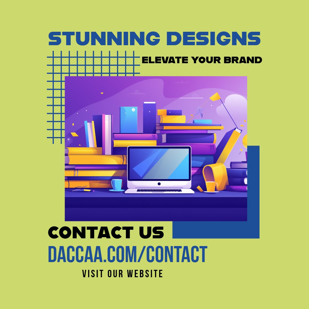 Elevate your brand with stunning website designs!

Our expert team is ready to create a website that sets your brand apart from the rest. Contact us at daccaa.com/contact for a free consultation.

#webdesign #branding #onlinemarketing