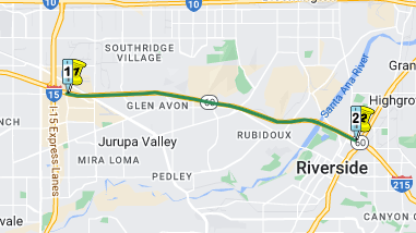 RIVCO: Nighttime construction is scheduled to continue next week on SR 60 from 4/29 to 4/30, between 8:00 pm and 5:00 am.  Please note that full ramp closures will be in effect. See alert for more details ➡️ conta.cc/3UxdhT8
Plan your route to avoid delays. #Caltrans8