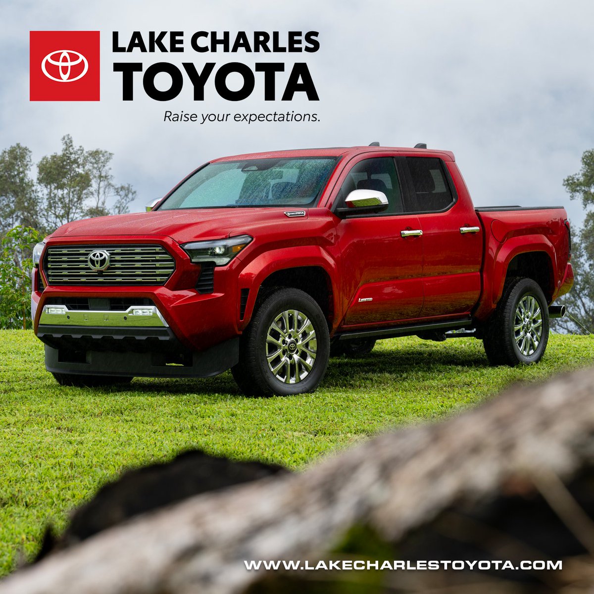 The All-New 2024 Toyota Tacoma is ARRIVING DAILY here at Lake Charles Toyota. View our inventory in person or online where you can use Toyota SmartPath to value your trade, get a real monthly payment and review additional warranty protections. #RaiseYourExpectations