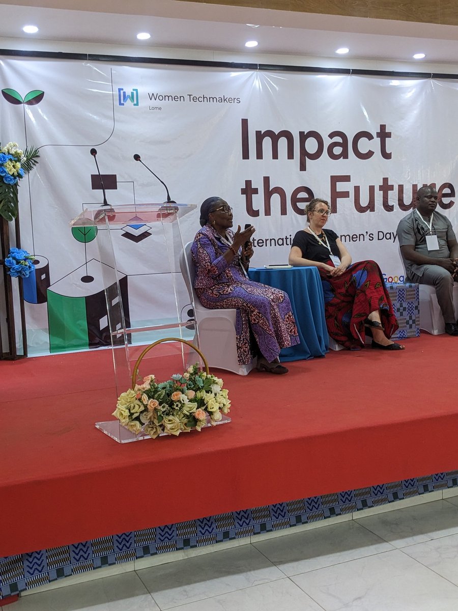 « Souvenez-vous que la condition féminine n'est pas un cas social. Je vous invite à avoir de la volonté, de la rigueur pour construire un monde où les femmes s'épanouissent dans les technologies ». 

Le mot de fin de Mme d'Almeida pour clore excellemment ce beau panel 👏🏾👏🏾👏🏾