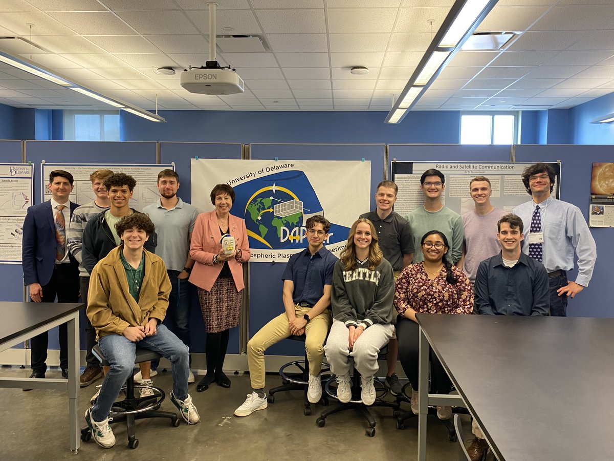 Last week, I had an amazing time at @UDelaware, chatting with students and faculty about #NASAScience! I got a first-hand look at several labs, met with students from the DAPPEr CubeSat team bound to orbit and study Earth’s upper atmosphere, and heard exciting presentations