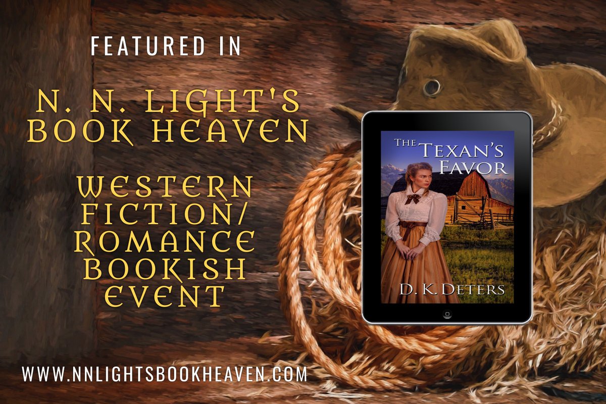 The Texan’s Favor is a Western Fiction/Romance Event pick! Rafflecopter giveaway win a $20 Amazon gift card. Ends April 30th.
nnlightsbookheaven.com/post/the-texan…
#westernromance #Historicalromance #Readingcommunity #Giveaways #cowboys #Amazon