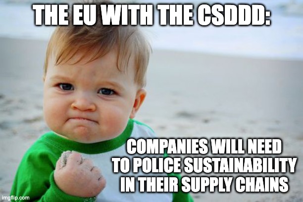 ICYMI: This week @Europarl_EN voted to approve the Corporate Sustainability Due Diligence Directive, which means that companies will need to police their supply chains for #sustainability 🌱 

More on how it could impact media: social.ebu.ch/CSDDDRulebook 
#EBUMediaMemes #csddd