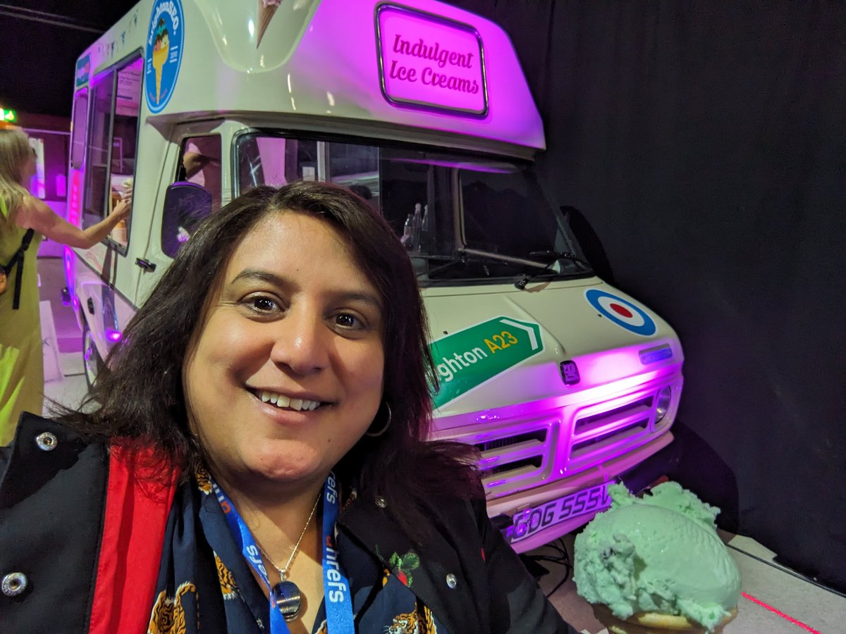 Yeah I know it's cold and raining but I had to have ice cream at @brightonseo