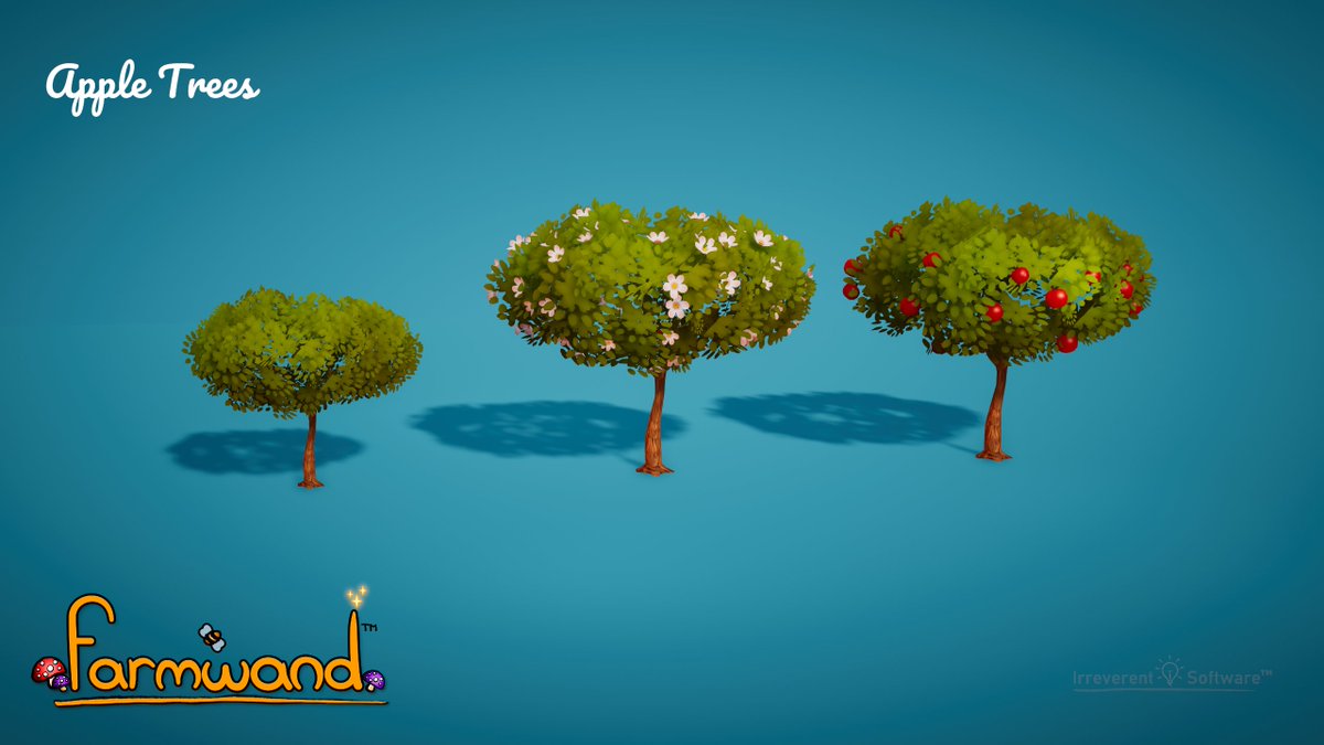 Have we mentioned that you can plant fruit trees in #Farmwand? 😍
Look at these precious apple trees, brimming with fruit! 🍎

Wishlist now & have an apple-solutely wonderful #farmfriday! 💖
store.steampowered.com/app/1836840/Fa…

#cozygames #indiegame #farming #indiedev #madewithunity
