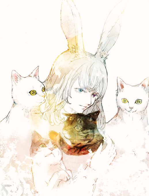 「green eyes whiskers」 illustration images(Latest)