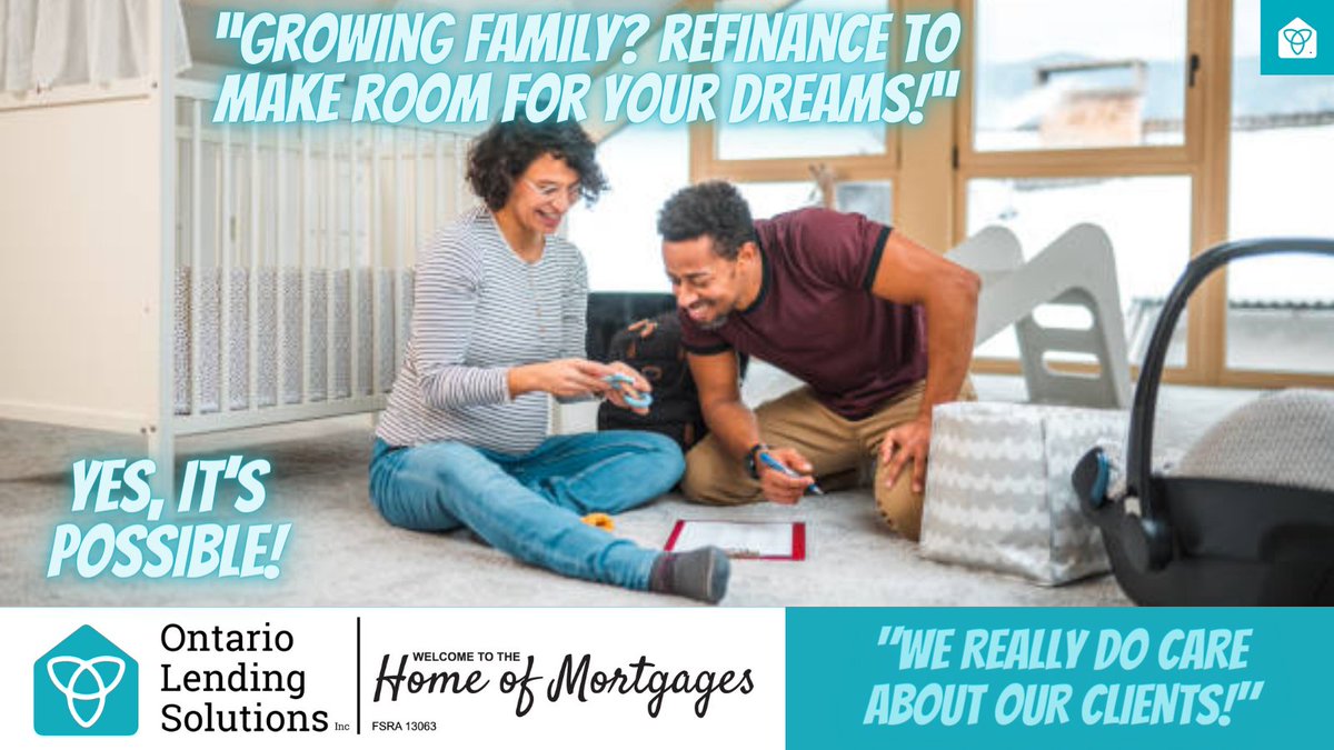 'Outgrow your current home? Refinance to unlock your home's equity and find a space for your growing family. Let's discuss your options! Schedule a free consultation today!' #GrowingFamily #HomeEquityLoan #RefinanceForMore #mortgage #mortgagebroker