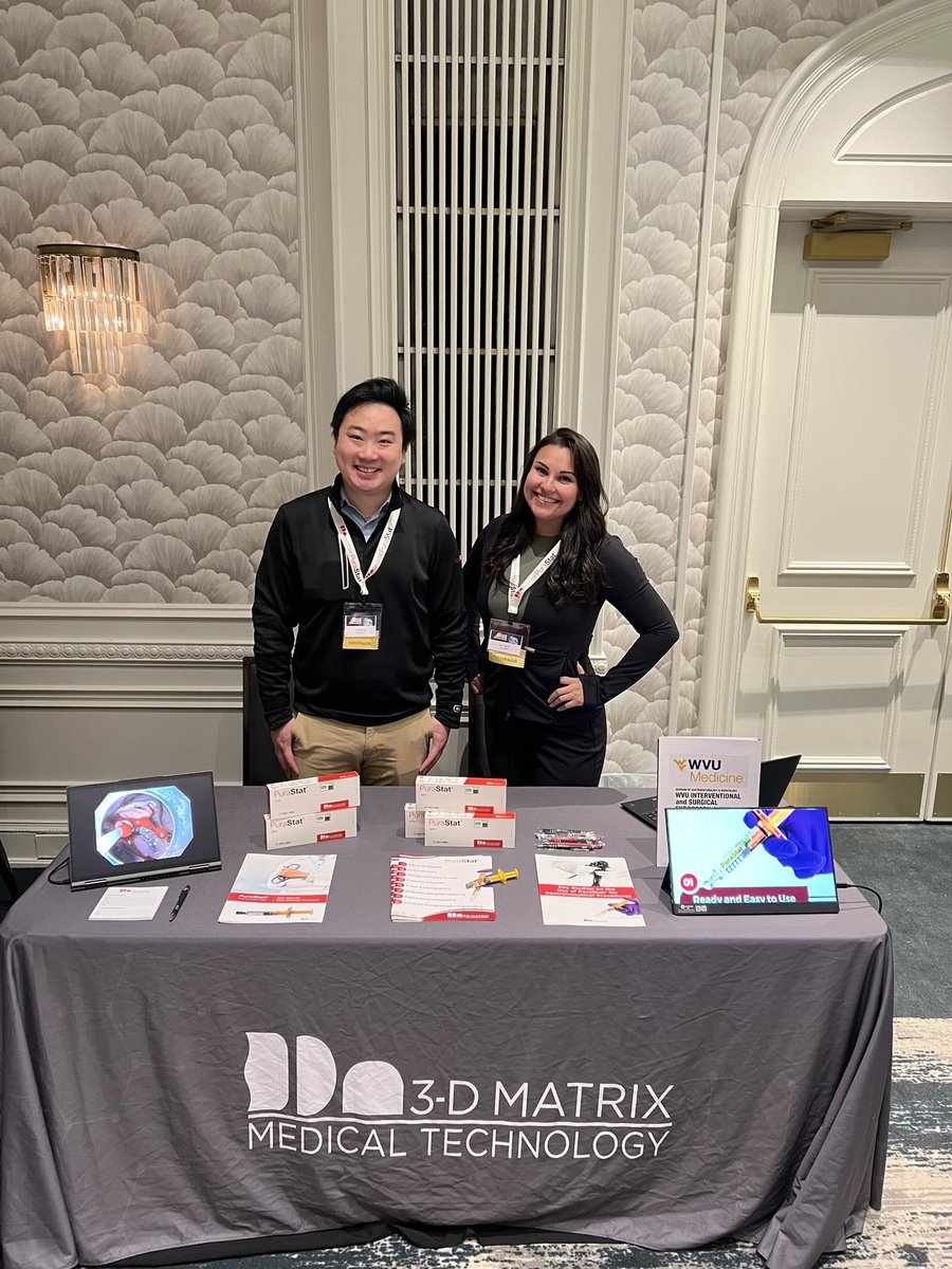 Our GI team, David and Jess, are having a great time at @WVUMedicine ’s #WISE2024 conference. If you haven’t stopped by the #PuraStat booth make sure to meet our amazing sales team and get all your PuraStat questions answered! Also, check us out at the hands-on station tomorrow!