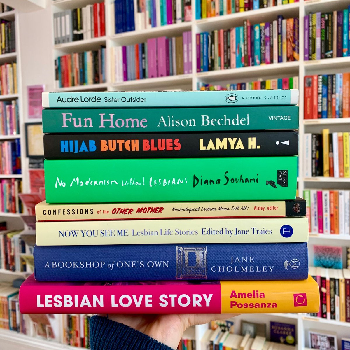 Our non-fic stack for Lesbian Visibility Day💗🧡💜🩶 What are you reading and recommending?