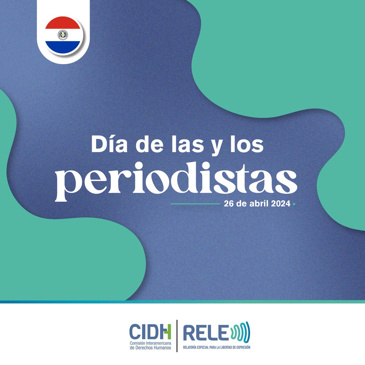 La @RELE_CIDH saluda a periodistas de #Paraguay🇵🇾 en su día y reconoce su invaluable labor. La Oficina reafirma que garantizar la seguridad de la prensa y respetar su independencia es fundamental para el fortalecimiento de las sociedades democráticas.