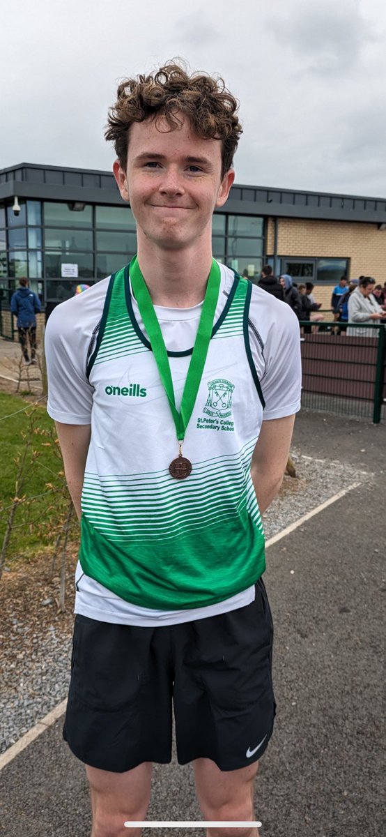 Well done to all athletes who competed yesterday in the South Leinster Track and Field in SETU Carlow. Here are two of our 3rd year athletes, Cameron Doran and Elijah Page Redmond, who won silver and bronze medals in their events.