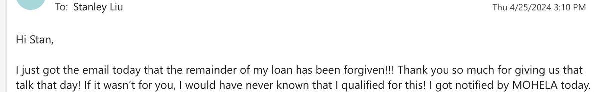 From a mid-career doc who attended one of my financial talks last year. It changed their life forever. THIS is why I became a financial professional. To empower our physician community to align their careers and lives with their values. Book me here! speaking@docempowered.com