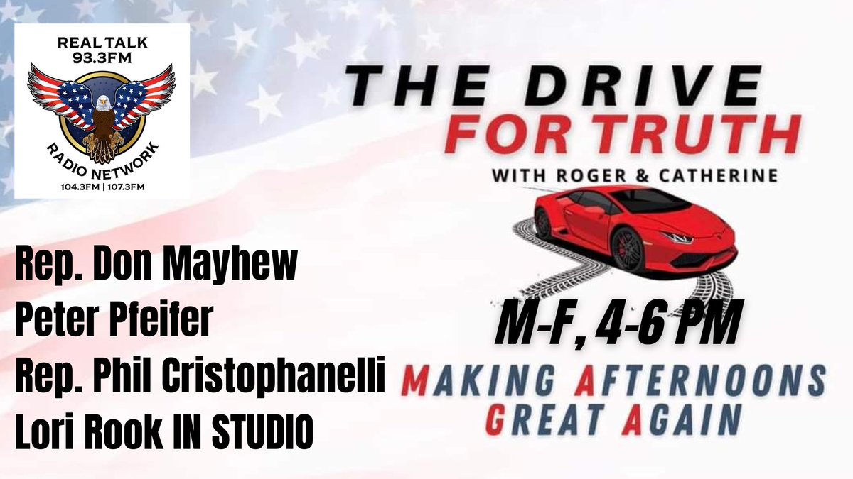 Putting the pedal to the metal TODAY! We've got several call-ins you won't want to miss! @DonMayhewMO, @PeterPfeifer18, candidate for CD-2, & Rep. Cristophanelli! Also, Lori Rook, candidate for State Treasurer, IN STUDIO! Buckle up and tune in! @RealTalk933FM @Lawmom3 @SpacVader