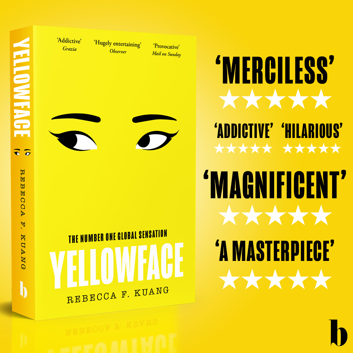 The BIGGEST, BOLDEST, BRAVEST book of the year is almost here... Trust us, you're going to get FOMO with this one 👀 Pre-order #Yellowface in paperback: smarturl.it/YellowfacePB