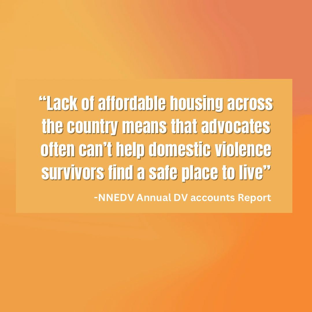 Lack of housing for DV survivors can lead to choices between sleeping outside or suffering continued violence. Learn more in @nnedv’s 18th Annual #DVCounts Report at buff.ly/44lmQrB . #CNYNOW #SupportSurvivors #HousingJustice #HousingRights #HousingEquality #SecureHousing