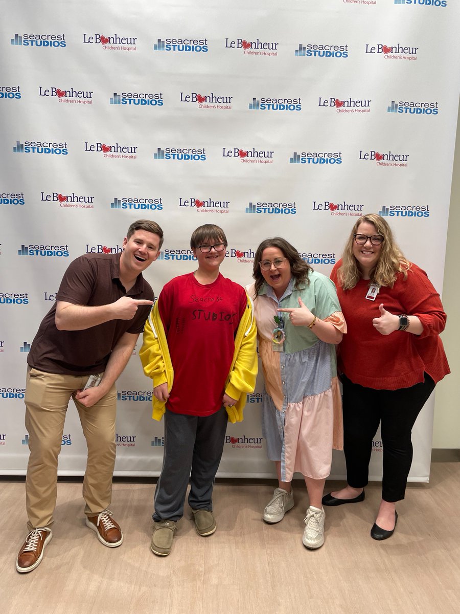 We were amazed by this #SeacrestStudios shirt entirely made by former @lebonheurchild patient, Brennan! He made this wonderful T-shirt at a career day at school, stating that when he grows up, he wants to work in #SeacrestStudios 💙