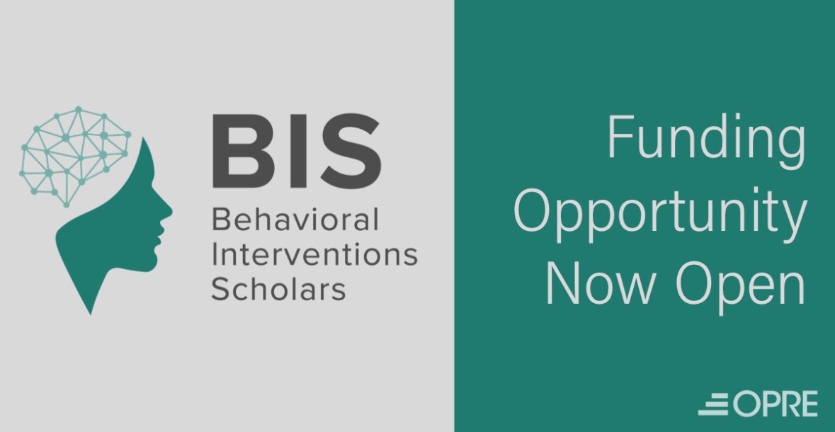 The Behavioral Interventions Scholars Grant is a great dissertation research funding opportunity from @OPRE_ACF - check out the application and feel free to ask me about being a BIS grantee! grants.gov/search-results…