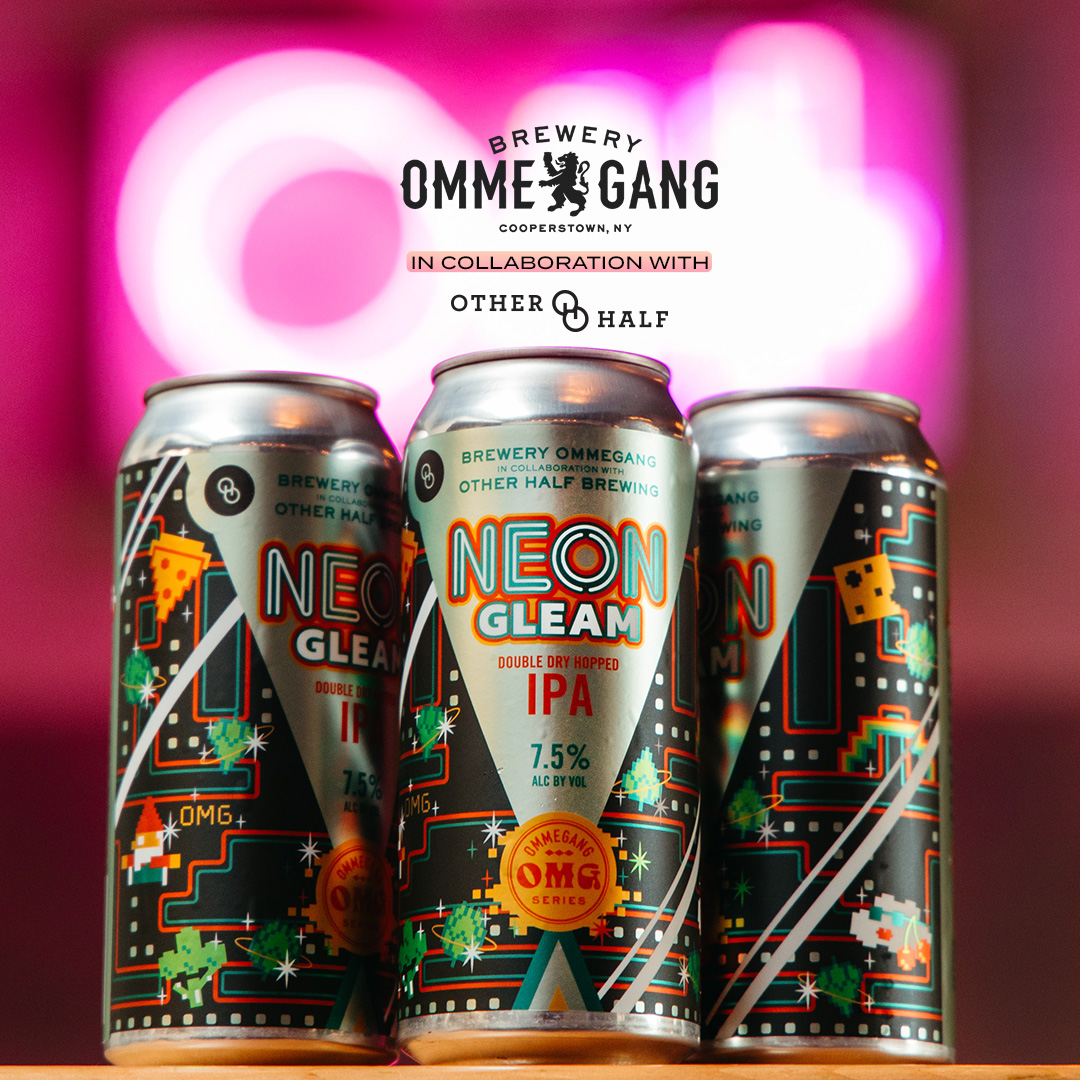 Meet Neon Gleam DDH IPA! In collab with @otherhalfnyc, we’ve created a bold IPA bursting with tropical fruit from Sundew Belgian Ale Yeast, and a hop trio of Citra, Nelson Sauvin, and Motueka to help Neon Gleam achieve the perfect balance. Limited Release - May | 7.5 % ABV