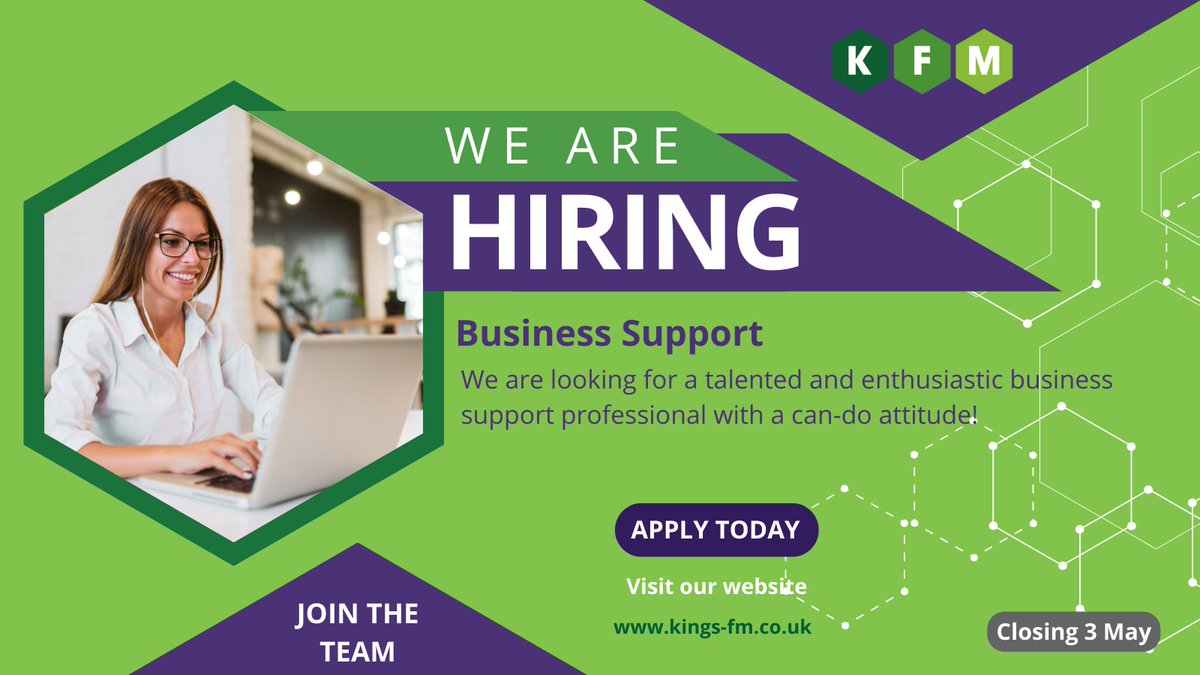 Are you a Business Support professional ready to make an impact? We're hiring for our Managed Services Directorate. To find out more about the role and our career growth opportunities, head to our website 👉 kings-fm.co.uk #Hiring #Careers