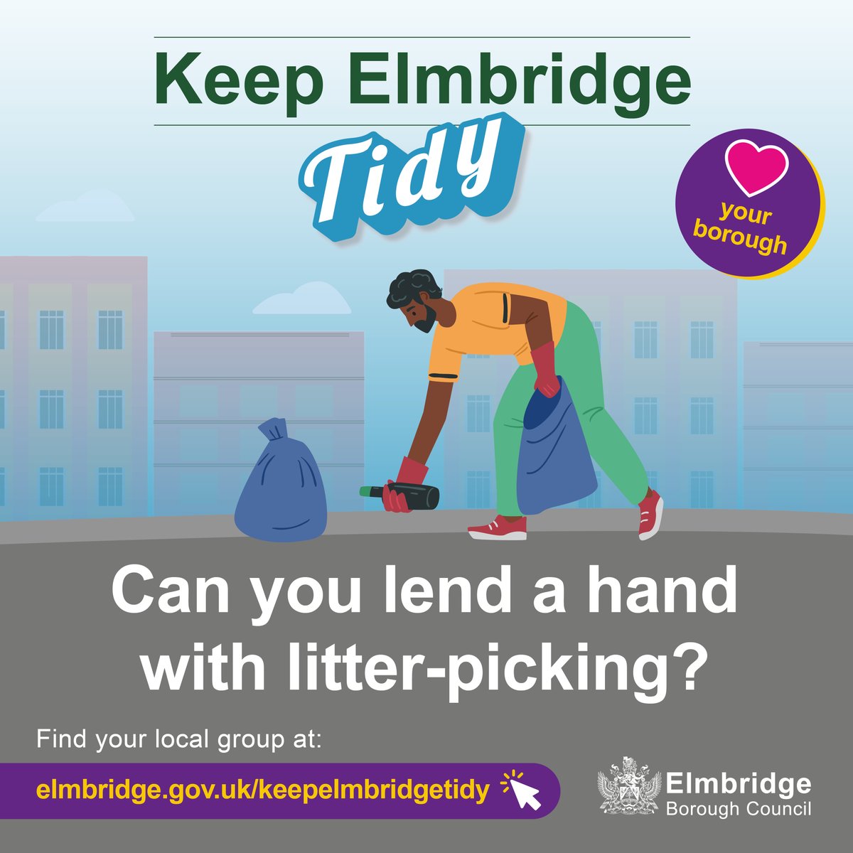 Are you fed up with seeing litter in your neighbourhood or favourite places? Why not join a local litter-picking group? You can get the equipment from us for free. Get in touch to find out more ow.ly/RwKG50QYSm1 #KeepElmbridgeTidy