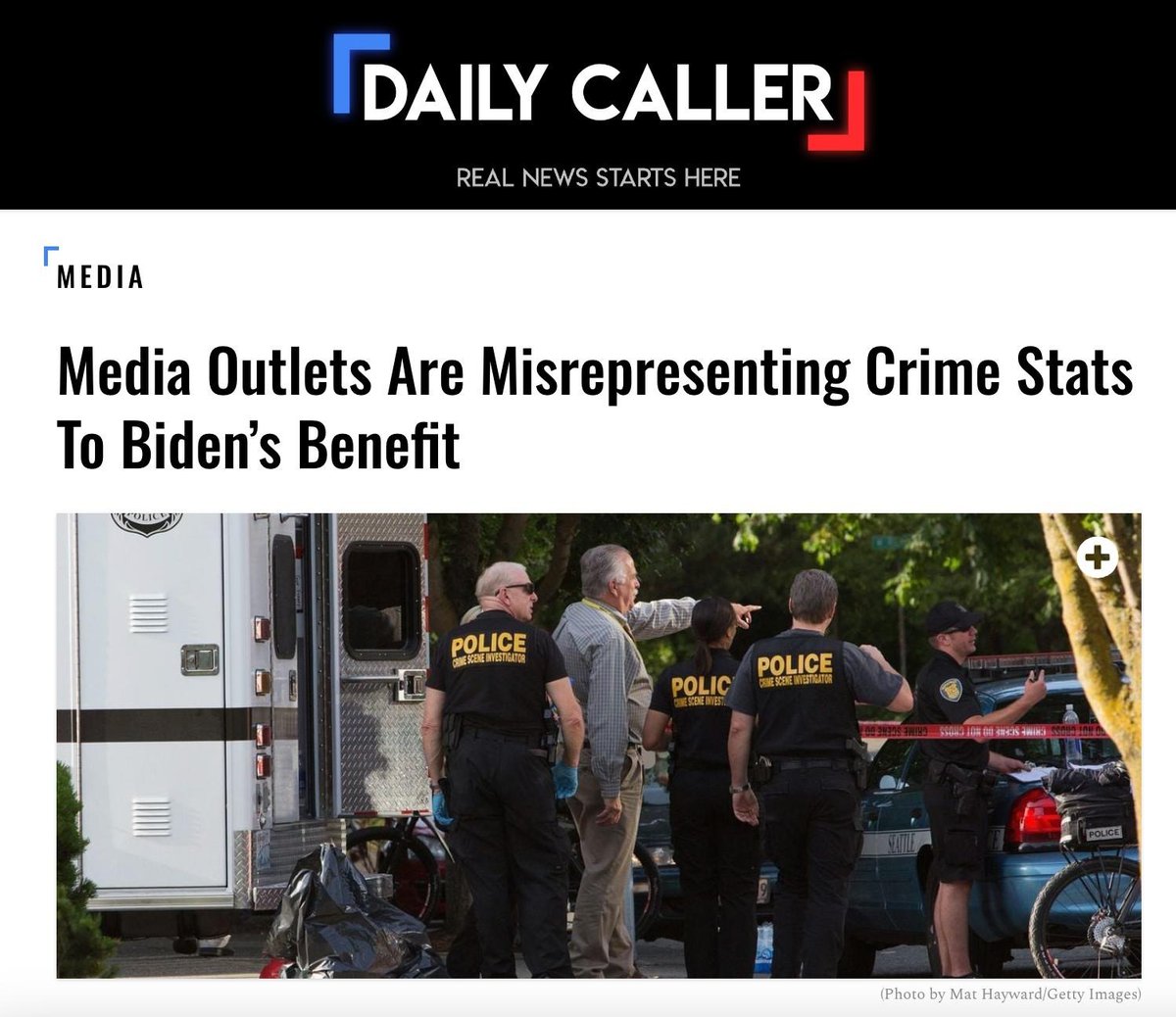 Biden and compliant media outlets are lying to the American people about crime trends. Don't fall for it.