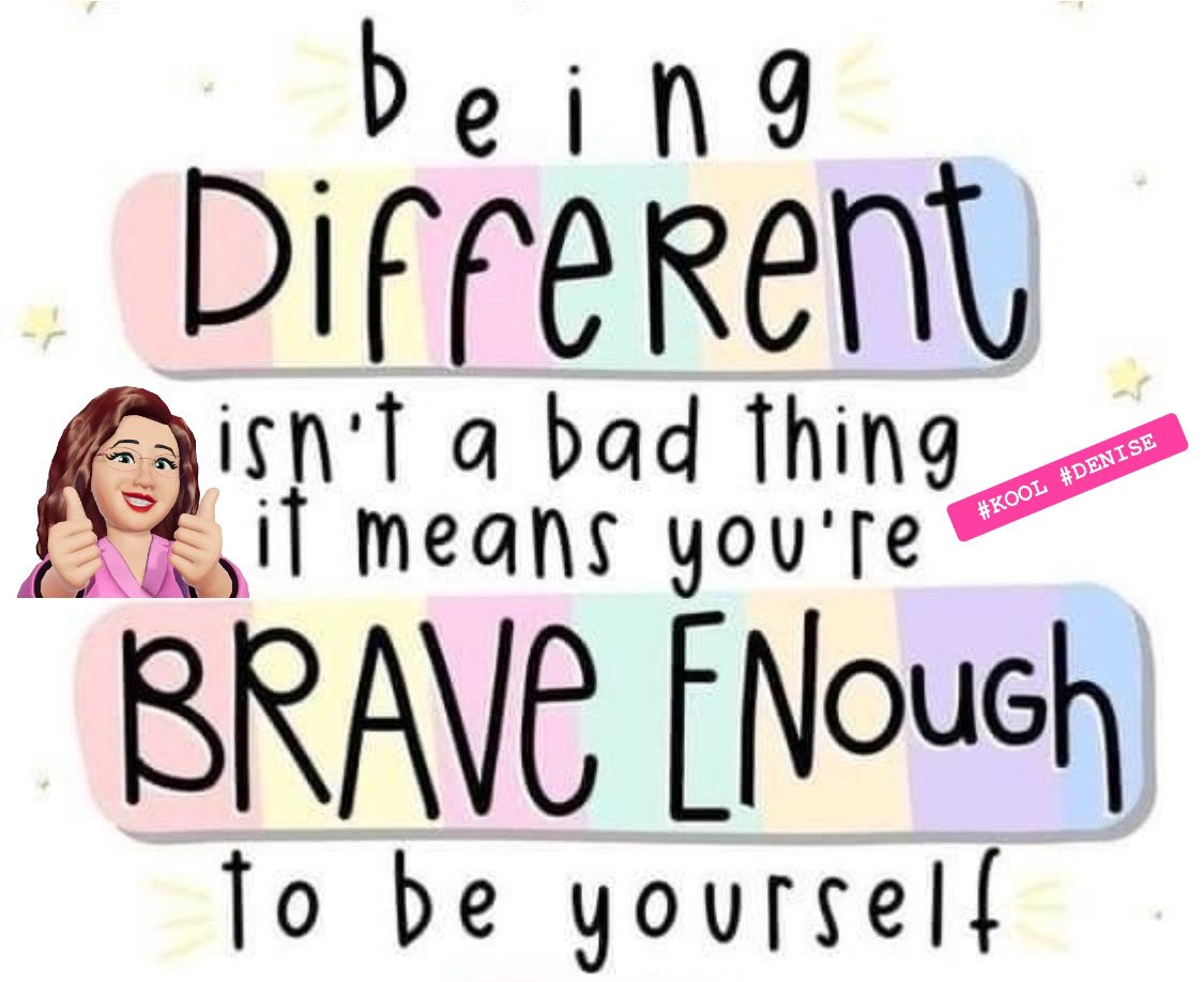 Being Different Isn’t A Bad Thing. It Means You’re Brave Enough To Be Yourself. #You #Your #Yourself #YourselfMatters #YourselfChallenge #FridayVibes #FridayThoughts #FridayMotivation #TrendingNow🥁👇 #ColumbiaUniversity #flooding #gntm #KOOL #DENISE @KOOL_DENISE