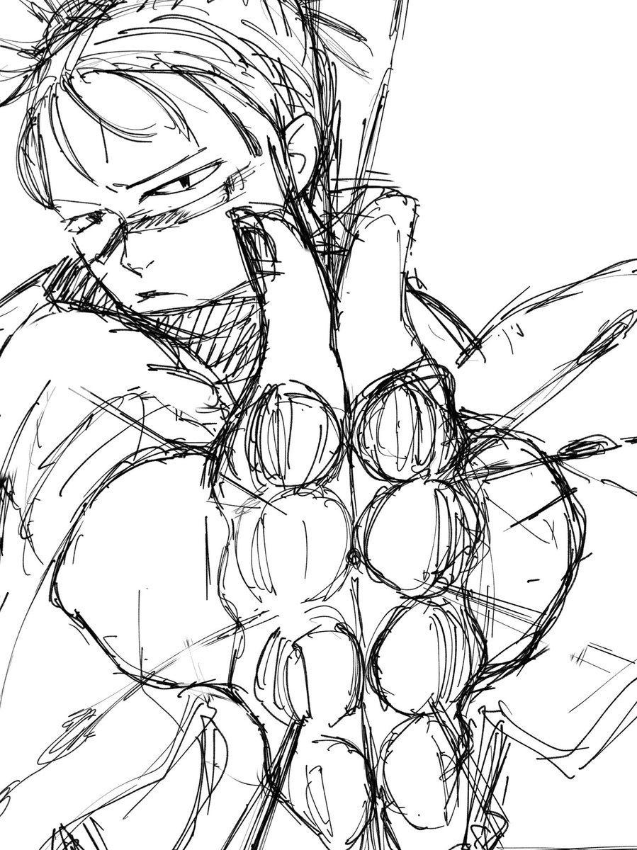 次はこの方
下書きまでは調子いいんだけど