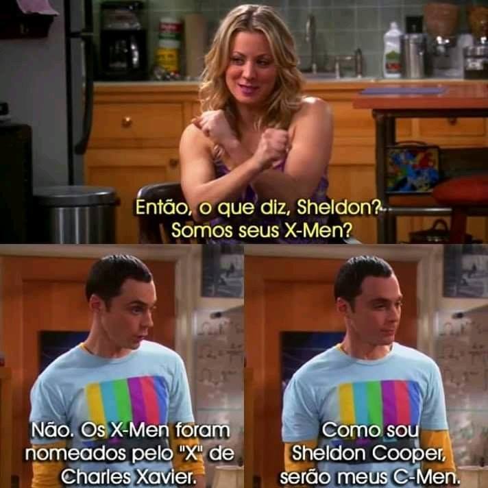 Essa piada sobre os X-Men kkkkkk 🎥 Big Bang: A Teoria