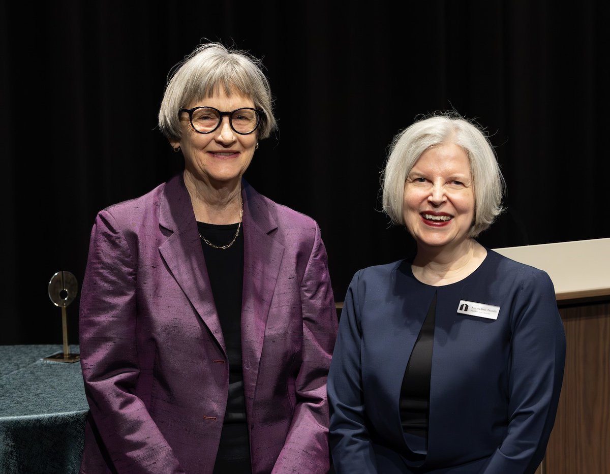 The Newberry honored former Harvard President Drew Gilpin Faust, left, for her contributions to the humanities April 19. Faust joined our President and Librarian, Astrida Orle Tantillo, for a far-ranging discussion on the Civil Rights movement, the role of archives, and more.