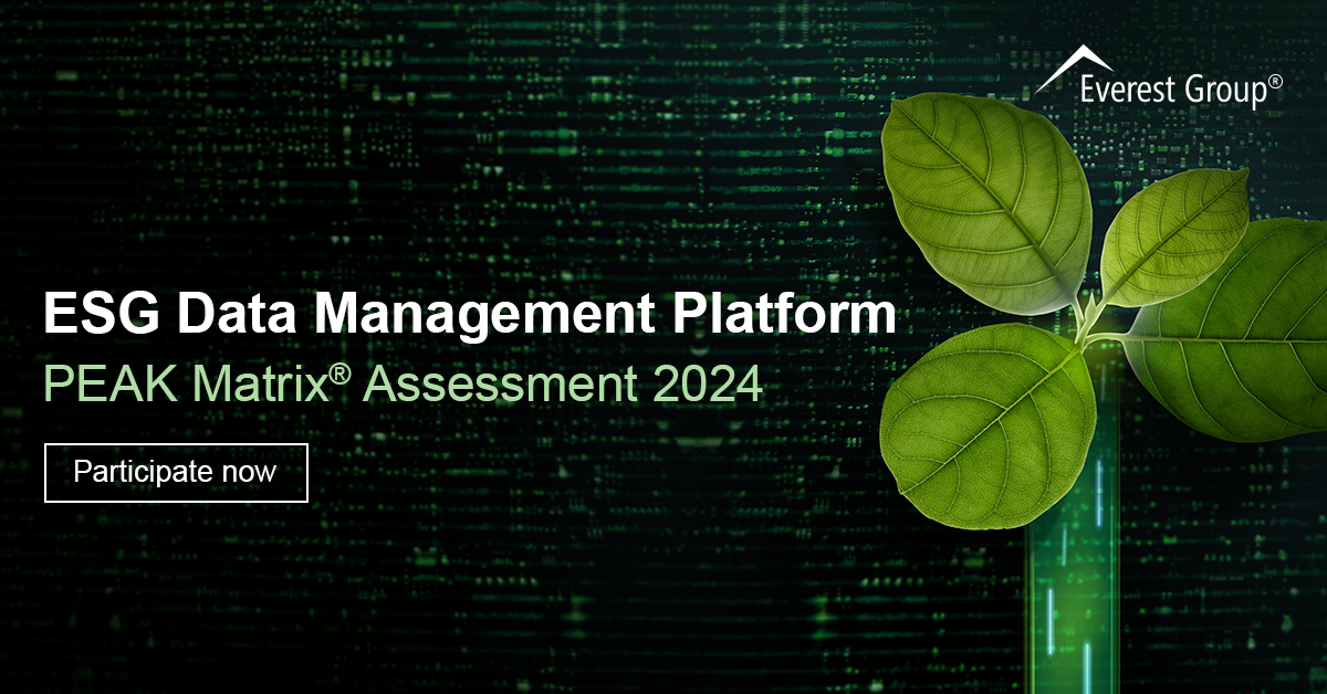 Participate in the inaugural ESG Data Management Platform #PEAKMatrix® Assessment to showcase your distinctive capabilities and strengths and gain further brand visibility. #ESG #Sustainability #EGresponsible okt.to/Ak4FyK