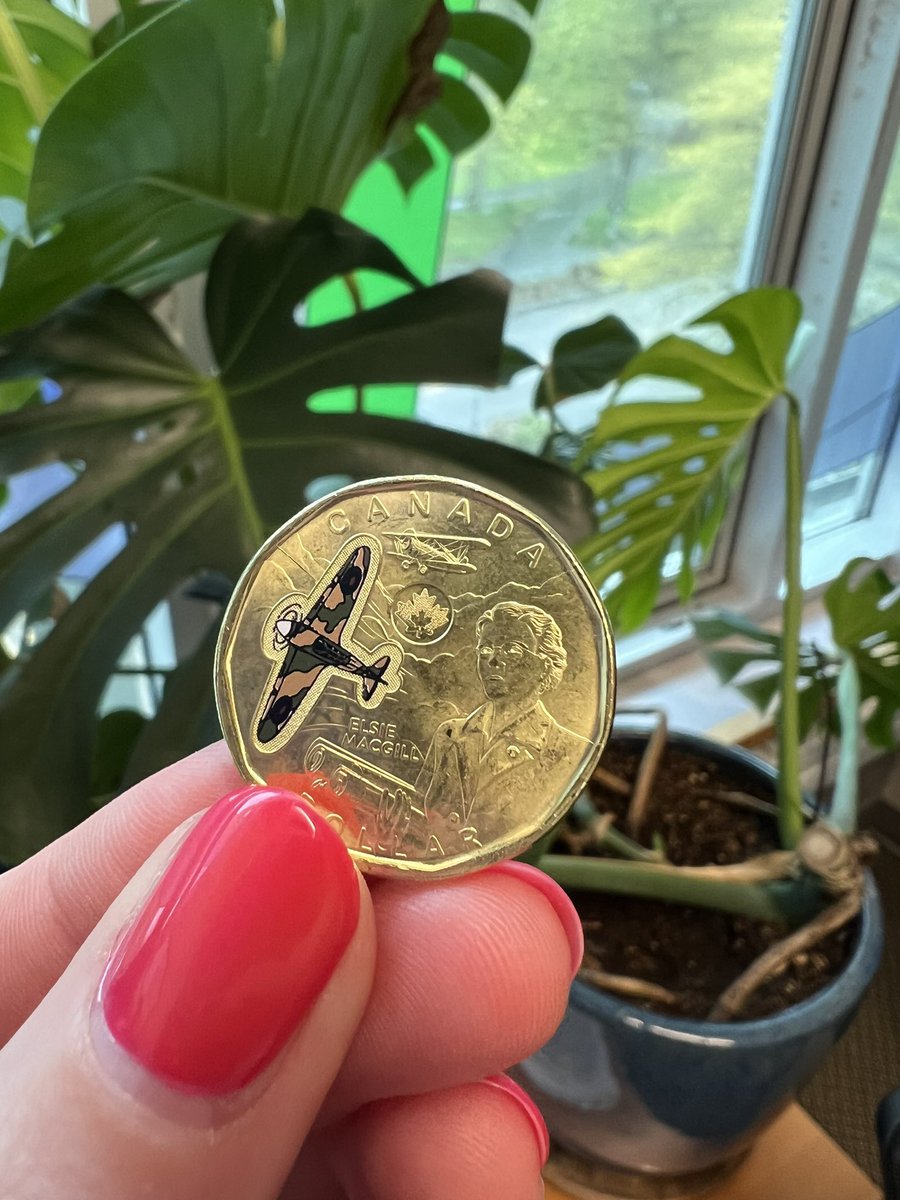 Learned the story of Elsie Macgill (Canada’s first female aeronautical/electrical engineer) yesterday via this coin from @JamesDeanAPS- grateful to live/work in a place that values female engineers! @UBC @ubcappscience @SBME_UBC
