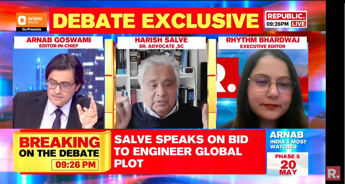 #SCBacksEVM | Harish Salve, Senior Advocate Supreme Court, Former Solicitor General of India and King's Counsel speaks on the bid to engineer a global plot

Tune in here to watch The Debate and fire in your views - youtube.com/watch?v=ePyOrO…

@Rhythms22 #HarishSalve #EVM #VVPAT…